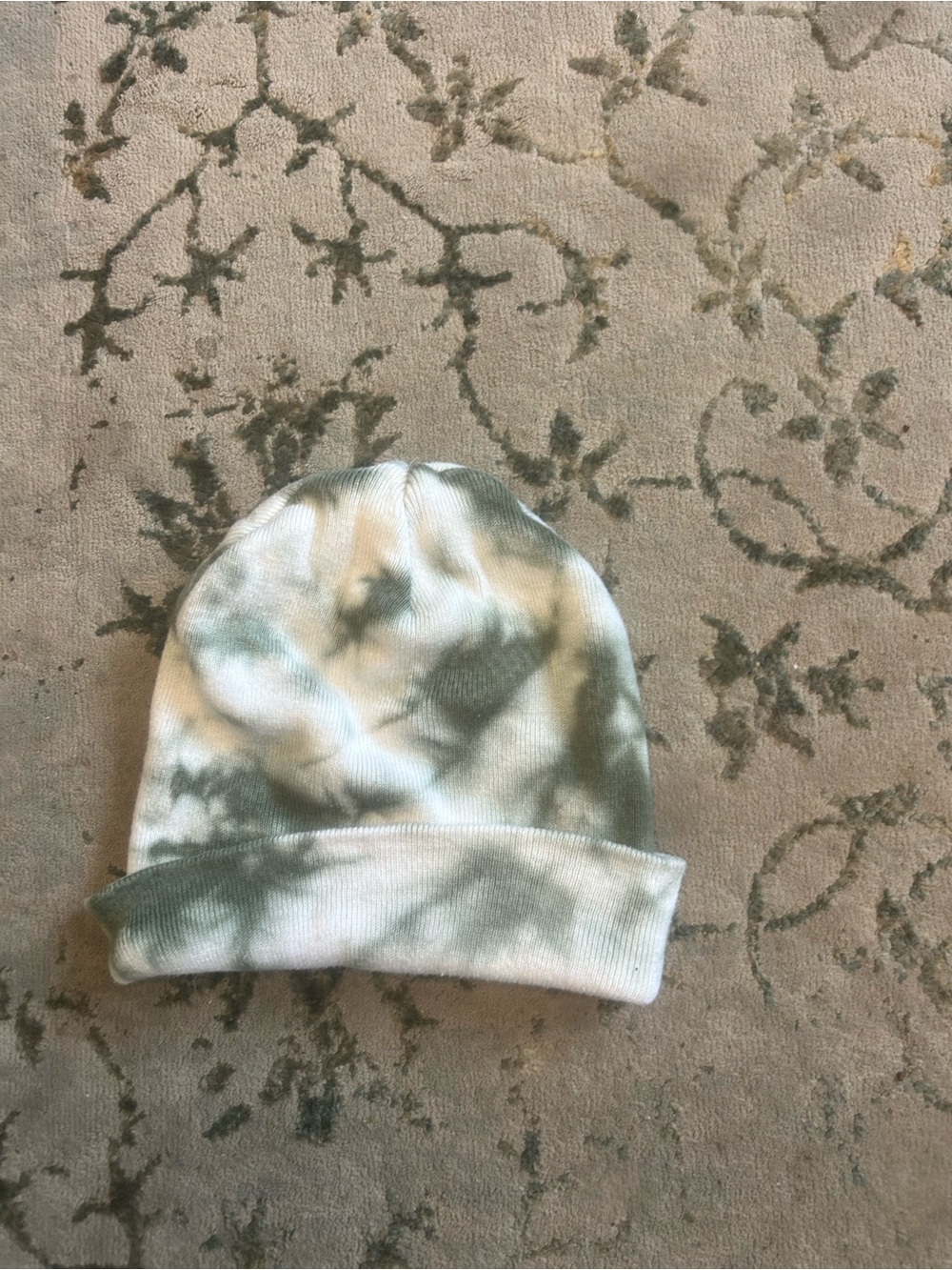 Abercrombie & Fitch Kids Mint and White Tie-Dye Beanie - Picture 2 of 2